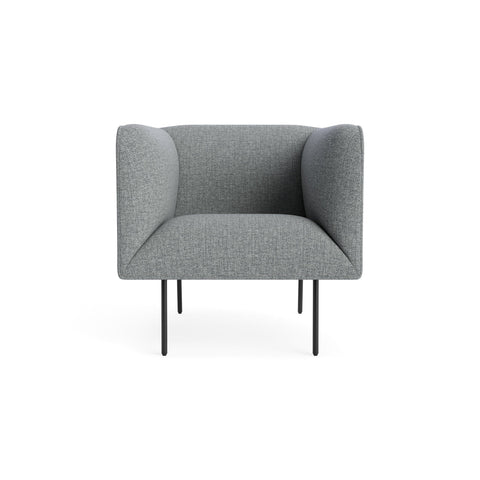 Dandy Lounge Chair by Blu Dot in Kvadrat Guest Grey Blue, upholstery detail