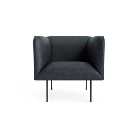 Dandy Lounge Chair by Blu Dot in Ink Leather, upholstery detail