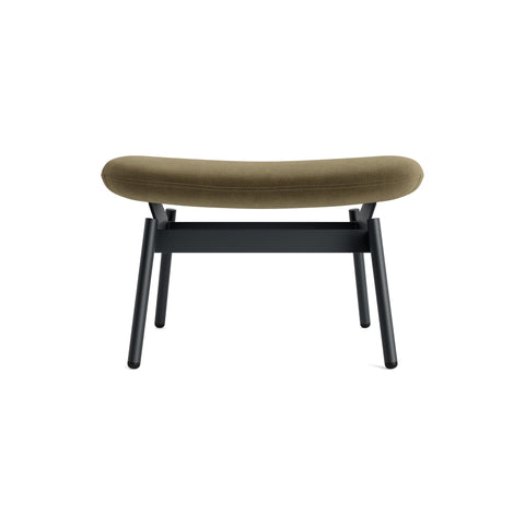 Field Ottoman by Blu Dot in Moss Velvet, upholstery detail