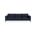 New Standard 104" Sofa by Blu Dot in Kvadrat Autumn Navy with Black legs, upholstery detail