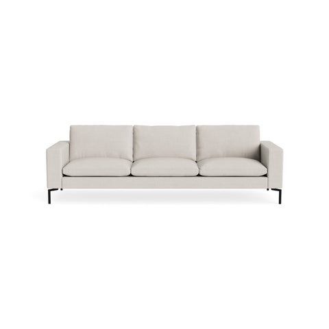 New Standard 104" Sofa by Blu Dot in Slyvan Bone with Black legs, upholstery detail
