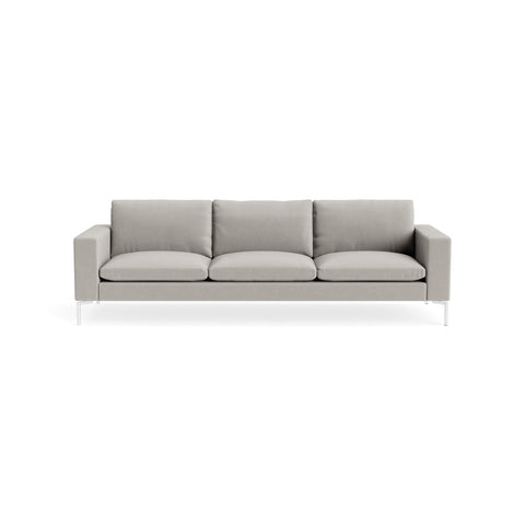 New Standard 104" Sofa by Blu Dot in Maharam Mode In Clavicle with White legs, upholstery detail