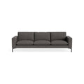 New Standard 104" Sofa by Blu Dot in Kelso Charcoal with Black legs, upholstery detail