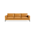 New Standard 104" Sofa by Blu Dot in Canyon Leather with Black legs, upholstery detail