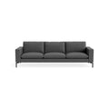 New Standard 104" Sofa by Blu Dot in Gabro Grey with Black legs, upholstery detail
