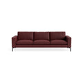 New Standard 104" Sofa by Blu Dot in Oxblood with Black legs, upholstery detail