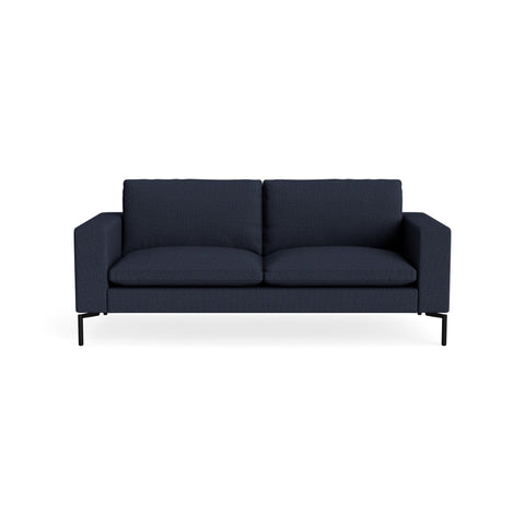 New Standard 78" Sofa by Blu Dot in Kvadrat Autumn Navy with Black legs, upholstery detail