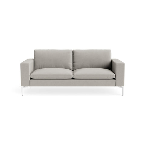 New Standard 78" Sofa by Blu Dot in Maharam Mode In Clavicle with White legs, upholstery detail