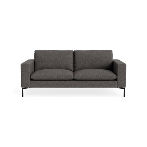 New Standard 78" Sofa by Blu Dot in Kelso Charcoal with Black legs, upholstery detail