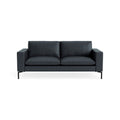 New Standard 78" Sofa by Blu Dot in Ink Leather with Black legs, upholstery detail