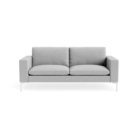 New Standard 78" Sofa by Blu Dot in Maharam Mode In Intaglio with White legs, upholstery detail