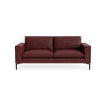 New Standard 78" Sofa by Blu Dot in Oxblood Leather with Black legs, upholstery detail