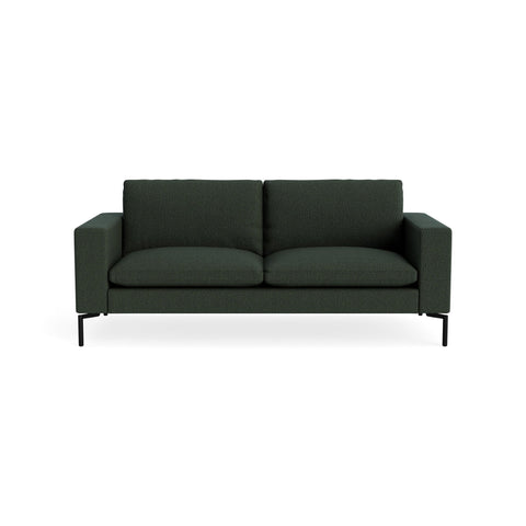 New Standard 78" Sofa by Blu Dot in Vos Evergreen with Black legs, upholstery detail