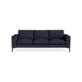 New Standard 92" Sofa by Blu Dot in Kvadrat Autumn Navy with Black legs, upholstery detail
