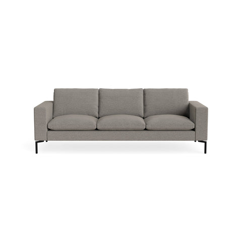 New Standard 92" Sofa by Blu Dot in Sanford Black with Black legs, upholstery detail