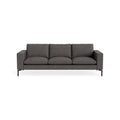 New Standard 92" Sofa by Blu Dot in Kelso Charcoal with Black legs, upholstery detail