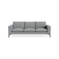 New Standard 92" Sofa by Blu Dot in Kvadrat Guest Grey Blue with Black legs, upholstery detail