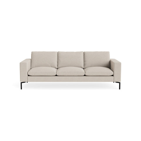 New Standard 92" Sofa by Blu Dot in Sanford Linen with Black legs, upholstery detail