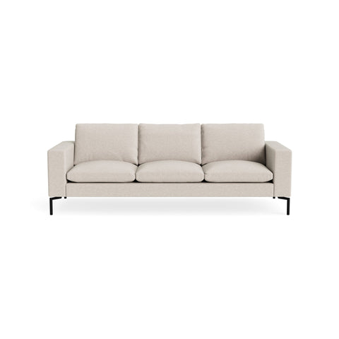 New Standard 92" Sofa by Blu Dot in Landa Stone with Black legs, upholstery detail