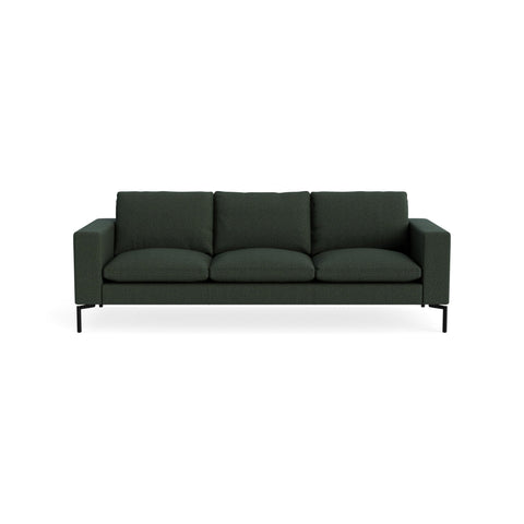 New Standard 92" Sofa by Blu Dot in Vos Evergreen with Black legs, upholstery detail
