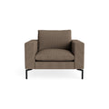 New Standard Lounge Chair by Blu Dot in Kvadrat Autumn Cardamom with Black legs, upholstery detail