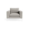 New Standard Lounge Chair by Blu Dot in Maharam Mode In Clavicle with White legs, upholstery detail