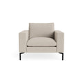 New Standard Lounge Chair by Blu Dot in Sanford Linen with Black legs, upholstery detail
