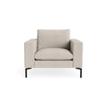 New Standard Lounge Chair by Blu Dot in Landa Stone with Black legs, upholstery detail
