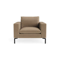 New Standard Lounge Chair by Blu Dot in Otter Velvet with Black legs, upholstery detail