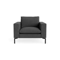 New Standard Lounge Chair by Blu Dot in Maharam Meld In Panda with Black legs, upholstery detail