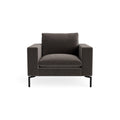 New Standard Lounge Chair by Blu Dot in Storm Velvet with Black legs, upholstery detail