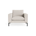 New Standard Lounge Chair by Blu Dot in Vos Bone with Black legs, upholstery detail
