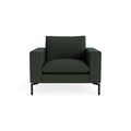 New Standard Lounge Chair by Blu Dot in Vos Evergreen with Black legs, upholstery detail