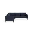New Standard Sectional Sofa by Blu Dot in Kvadrat Autumn Navy with Black legs, left-facing, upholstery detail