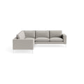 New Standard Sectional Sofa by Blu Dot in Maharam Mode In Clavicle with White legs, left-facing, upholstery detail