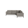 New Standard Sectional Sofa by Blu Dot in Sanford Black with Black legs, right-facing, upholstery detail