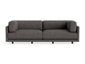 Sunday 102" Sofa by Blu Dot, three-seat with bolster cushions, in Kelso Charcoal