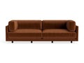 Sunday 102" Sofa by Blu Dot, three-seat with bolster cushions, in Copper Velvet
