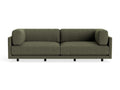 Sunday 102" Sofa by Blu Dot, three-seat with bolster cushions, in Kvadrat Guest Fatigue