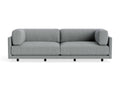 Sunday 102" Sofa by Blu Dot, three-seat with bolster cushions, in Kvadrat Guest Grey Blue