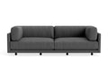 Sunday 102" Sofa by Blu Dot, three-seat with bolster cushions, in Gabro Grey