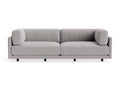 Sunday 102" Sofa by Blu Dot, three-seat with bolster cushions, in Agnew Grey