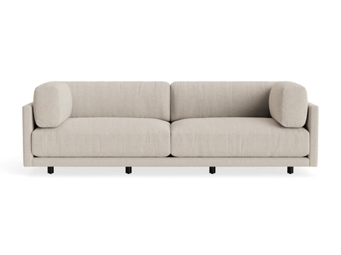 Sunday 102" Sofa by Blu Dot, three-seat with bolster cushions, in Vos Bone