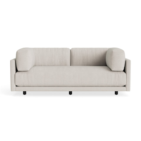 Sunday 82" Sofa by Blu Dot in Sanford Linen, three-seat with bolster cushions