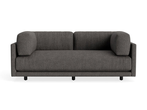 Sunday 82" Sofa by Blu Dot in Sanford Black, three-seat with bolster cushions