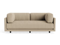 Sunday 82" Sofa by Blu Dot in Landa Stone, three-seat with bolster cushions