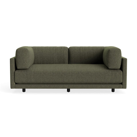 Sunday 82" Sofa by Blu Dot in Vos Evergreen, three-seat with bolster cushions