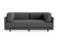 Sunday 82" Sofa by Blu Dot in Gabro Grey, three-seat with bolster cushions
