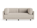 Sunday 82" Sofa by Blu Dot in Kelso Sand, three-seat with bolster cushions