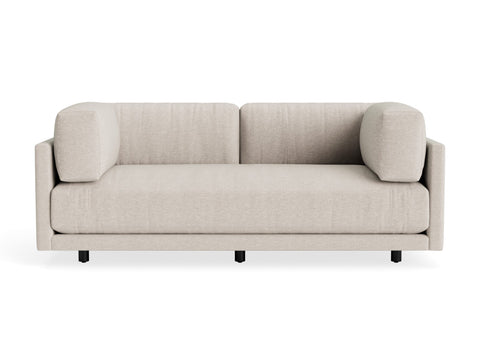 Sunday 82" Sofa by Blu Dot in Sanford Linen, three-seat with bolster cushions